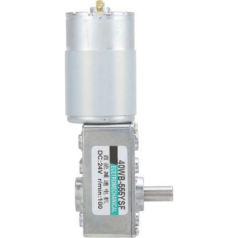 Moteur réducteur à vis sans fin XD40WB-555YSF, moteur CC haute couple à vitesse variable, moteur micro bidirectionnel basse vitesse, alimentation 24V DC, 100 tr/min (1/5)