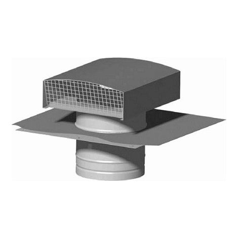 Chapeau de toiture métallique D 315 mm rejet 1800 m3/h aspiration 1100 m3/h couleur ardoise S&P (UNELVENT) 874183