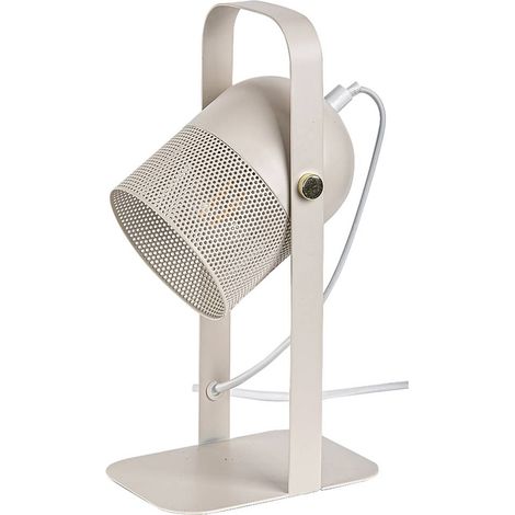 Lampada da tavolo Ronnie Metall Beige E14 1x Max 25W H: 28,5 cm L: 15 cm Ø10cm (1/5)