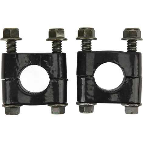 Coppia di rialzi universali per manubrio da 22 mm, montaggio a foro singolo per motociclette -Crezuo