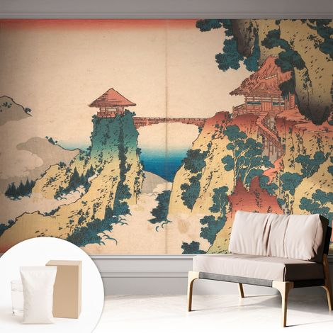 Tapete Vliestapete mit Kleber- abwaschbar - Raumgestaltung  Schlafzimmer Wohnzimmer Tapete Malerische Landschaft 312x219 cm (1/5)