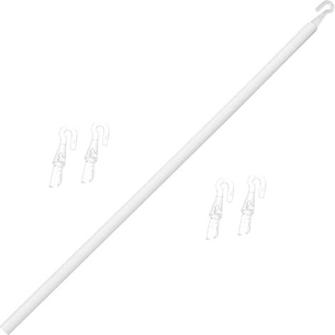 Barre de traction écologique en PP de 89 cm (35 pouces) pour store vénitien, barre pivotante avec crochet de fixation. (1/5)