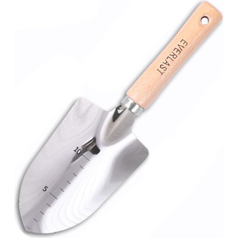 Pala da giardino Irishom, trapiantatrice e zappetta in acciaio inossidabile, rastrello manuale, set completo di attrezzi da giardino