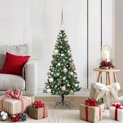 vidaXL Künstlicher vorbeleuchteter Weihnachtsbaum Grün 120 cm (1/5)