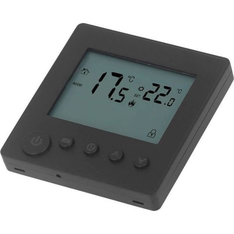 Thermostat numérique 4500W, chauffage électrique haute puissance, contrôle de la température pour bureau et centre comm (1/5)