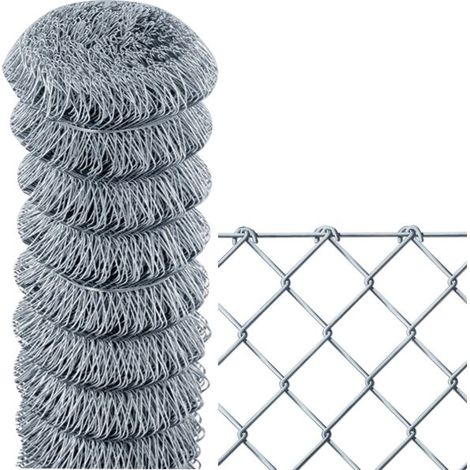 Rete Recinzione Zincata Griglia Area 50x50 mm H:175 cm Rotolo 25 mt Papillon