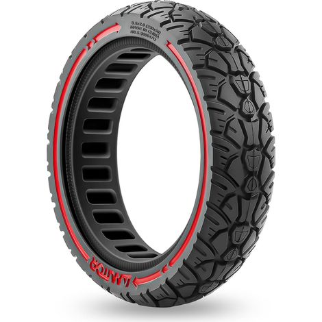 Pneu Trotinette Electrique 8 1/2 x2 Offroad, Pneu Increvable 8,5 Pouces, Roue Pleine Trottinette 50/75-6.1 pour Xiaomi Pro 2 1S M365 Mi3, Anticrevaison & Zéro-Entretien & Haute Durabilité, 1PCS (1/5)
