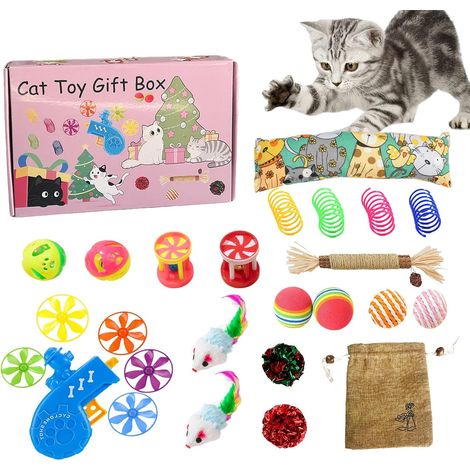 Jouet Automatique pour Chat - Balle Sautante Interactive Thème de Noël (1/5)