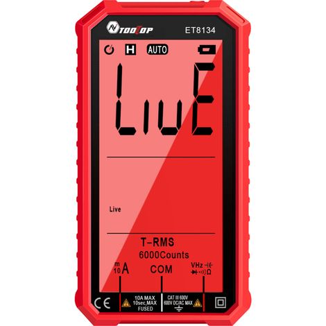 ET8134 Multimeter mit 4,7-Zoll-LCD-Bildschirm, mehreren Messfunktionen und Hintergrundbeleuchtung.