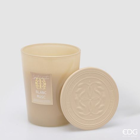 EDG Enzo De Gasperi Candela Symbol Profumata White Musk H16 Ø13 cm – Idea Regalo Natale (1/4)