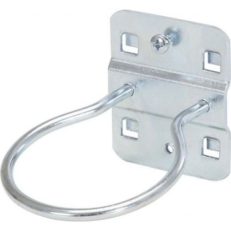 Crochet D'attache Par Anneau - Acier Zingué - 60 Mm - Pour Fixation Murale De Marteau - Lot De 1