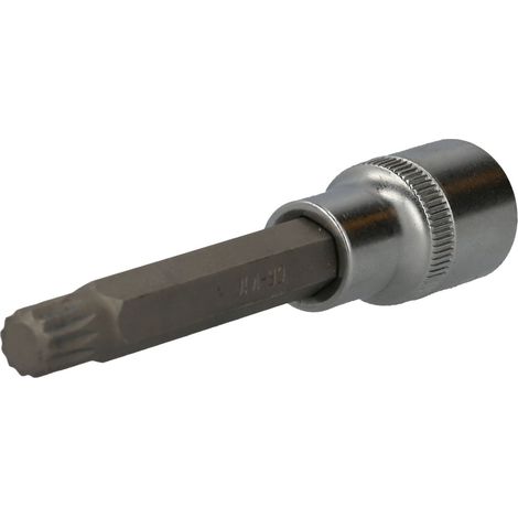 BRILLIANT TOOLS 1/2" Punta spline M10 de 100 mm de largo - BT022944 (1/4)