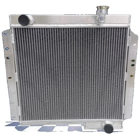 Radiatore in alluminio, dimensioni del nucleo 488 mm x 430 mm x 62 mm, dimensioni complessive 535 mm x 560 mm x 70 mm, ingresso 38 mm, uscita 38 mm, 3 file (1/5)