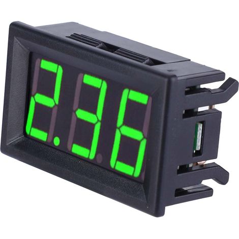 Ampèremètre numérique CC à deux câbles, 0-10 A, vert, 0,56 po (1/5)