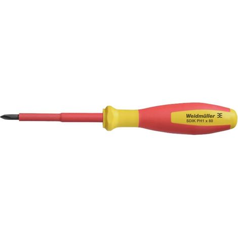 Weidmüller SDIK PH1 X 80 2749890000 Tournevis cruciforme 1 Longueur de la lame: 80 mm