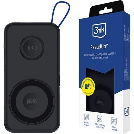 Zubehör – 3mk PastelUp 10.000 mAh 22,5 W USB 1A1C – Schwarz