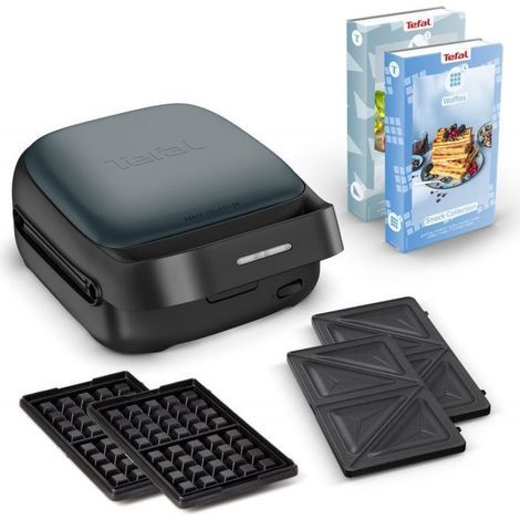 Tefal SW862BF0 gaufrier et appareil à croque-monsieur 700 W Noir, Vert foncé
