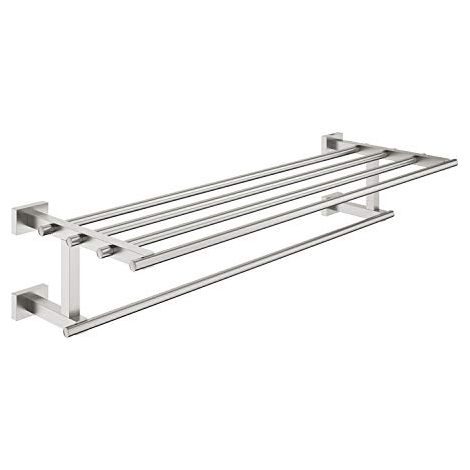 Grohe Essentials Cube Porta salviette multiplo Cromo spazzolato, 40512DC1 (1/3)