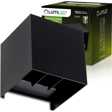Gartenwandleuchte G9 LED, höhenverstellbar, schwarz, PYXIS LUMILED