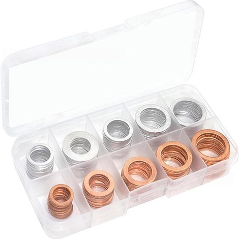 de 102 rondelles en aluminium de 10 mm à 18 mm rondelles d (1/4)