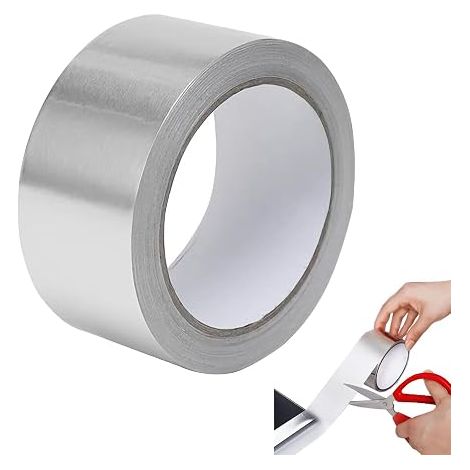 Aluminium Tape 48mm x 50m Self Adhesive Waterproof Insulation Repair Ventilation Strong Adhesion Heat Resistance 15°C to +70°C (1/5)