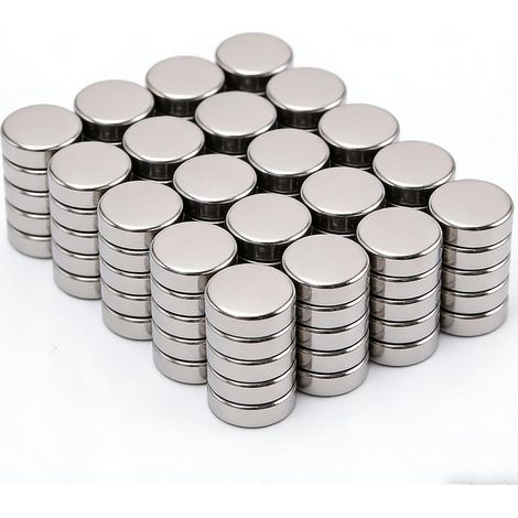 100 Pièces Aimant Puissant 10x2mm Petits Aimants Neodyme Mini Magnet Frigo Petit Aimant Rond pour Frigo Bricolage Loisirs Créatifs,Industrie (1/5)