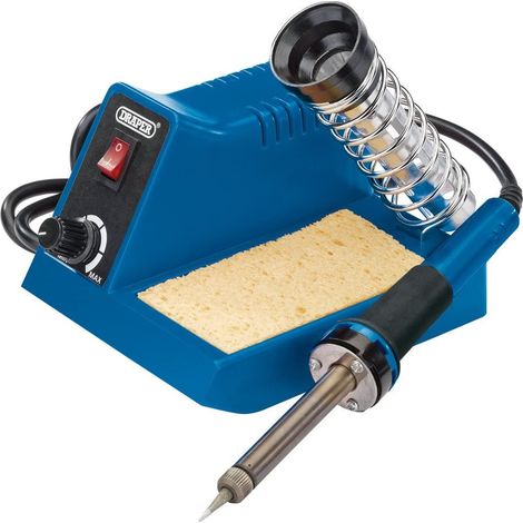 Draper Soldering Iron Station 40w With Cleaning Sponge Temperature Control 61478 (1/5)