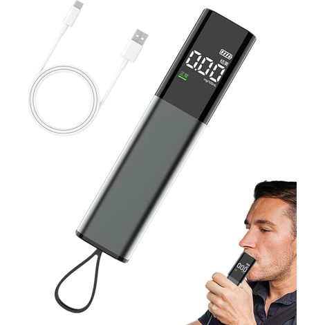 Alcoholímetro digital, analizador de alcoholemia, analizador de alcoholemia digital personal Instrumento para la detección de la conducción bajo los efectos del alcohol, detector preciso para conduct (1/5)