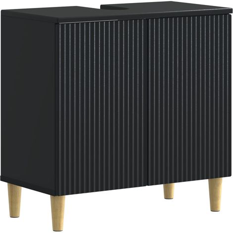 Waschbeckenschrank ARNHEM Schwarz 59,5 x 31,5 x 59 cm vidaXL (1/5)