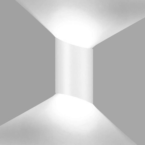 Luminaire mural LED étanche 10W moderne, applique aluminium lavable haut-bas, blanc 6000K, intérieur extérieur, projecteur mural LED double sens. (1/5)