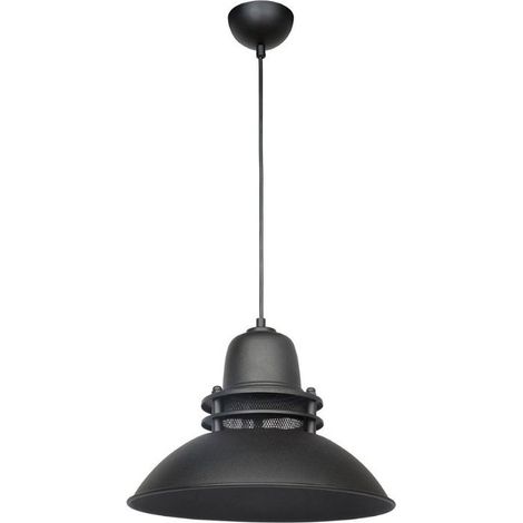 Suspension Tibet ASZ0871 style industriel noir (1/4)
