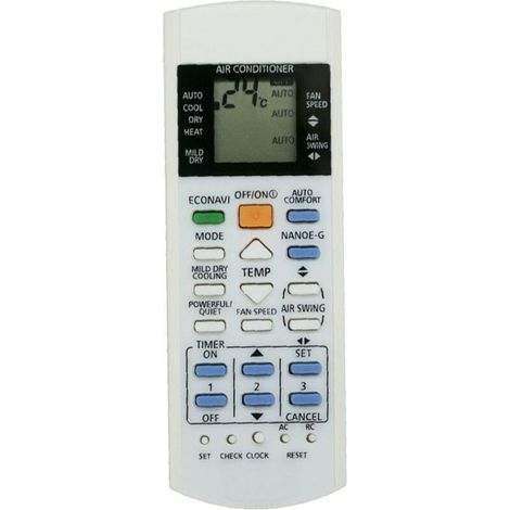 Convient à la télécommande du climatiseur Panasonic A75C3300 3208 3706 3708 3883 3935 (1/4)