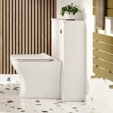 Signature Verge Back to Wall WC Toilet Unit 503mm Wide - Matt White