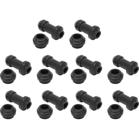 10 Motorrad-Bremssattel-Staubmanschetten, lang und kurz, hochpräzise, universell aus Gummi, Set (1/5)