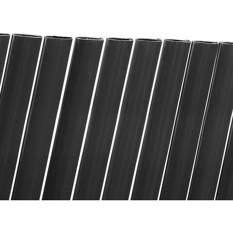 CAÑIZO PVC LITE DOBLE CARA 16 MM ANTRACITA 1,5X3 M (1/2)