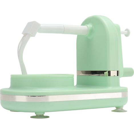 Couteau éplucheur à manivelle manuel multifonction pour fruits, outil de pelage automatique pour cuisine domestique, vert jeune (1/5)