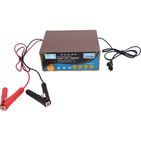 Chargeur de batterie 400 W intelligent, automatique, avec maintien et désulfatation, pour moto, tondeuse et bateau (prise UE). (1/5)