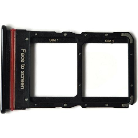Vassoio per doppia SIM per Xiaomi Mi 10 Lite M2002J9G, grigio (1/3)