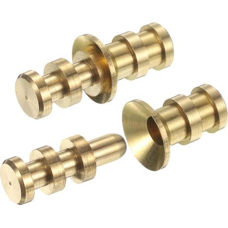 Goujon En Laiton Pour Plateau De Table 8x12x30mm, Lot De 10 Manchons De Boulons Connecteurs Pour Alignement De Plateau Accessoires D'extension Pour Meuble Bureau, Doré (1/5)