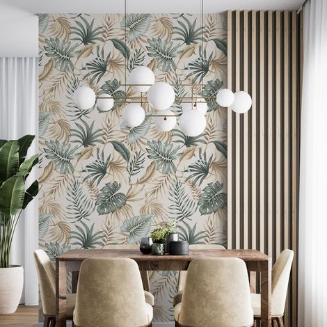 Papier peint - Motif botanique - 1 LÉ de 60x260 cm - Surface L 60 x H 260 cm