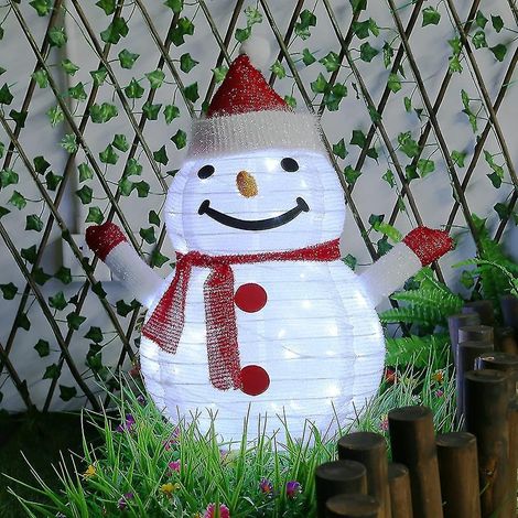 Guirlande lumineuse LED de Noël, Père Noël d'extérieur, bonhomme de neige lumineux LED de Noël, pliable et rétractable, IPX (1/5)