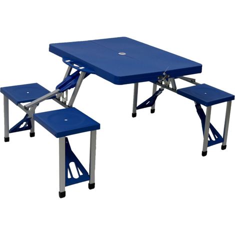 Oypla Portable Folding Outdoor Picnic Pit Table and Bench Set 4 Seats (1/5)
