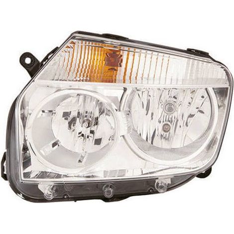 Phare avant gauche fond chomé H1/H7 Dacia Duster 2010-2013