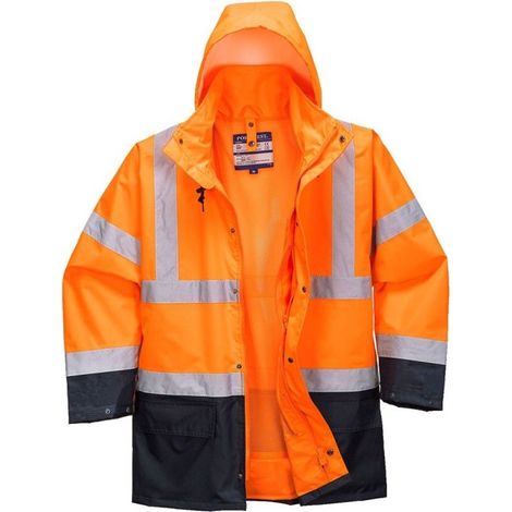 Parka 5 En 1 Portwest Bicolore Protection Ultime, Visibilité Et Polyvalence 5 En 1 - Portwest (1/2)