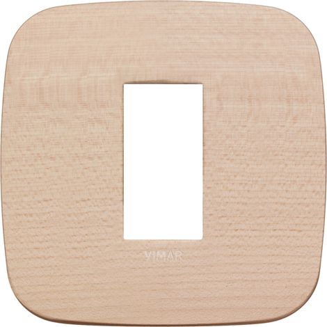 Placca Round 1M acero scatola rotonda Vimar Arkè 19671.53