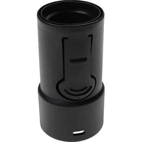 vhbw Schlauch-Adapter kompatibel mit Siemens Synchropower Bag & bagless Staubsauger, Staubsaugerschlauch - Anschlussadapter, Schwarz