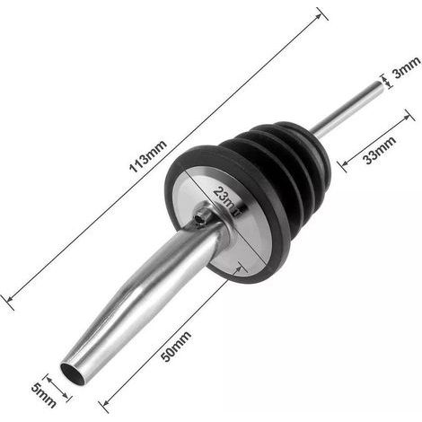 Premium Stainless Steel Pouring Spout - Pouring Spouts - Wine - Bottle - Cocktail - Set of 5 - AquaForge (1/5)