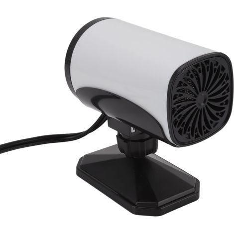 Schwarzes 2-stufiges Auto-Heiz- und Kühlgerät mit Schnellheiz- und Kühlfunktion sowie Scheibenenteiser, 150 W, 24 V, Weiß (1/5)