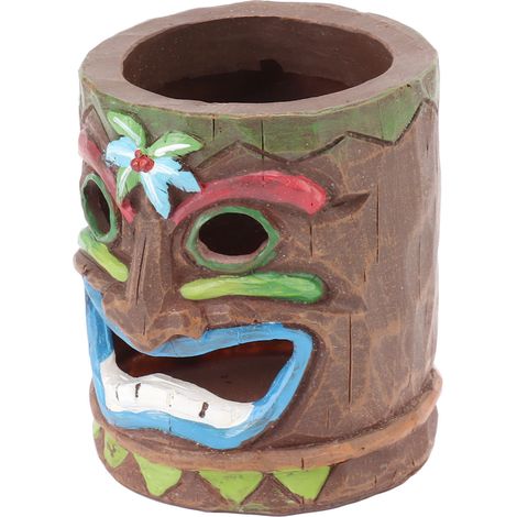 Cendrier Grimace en résine, porte-bougie en forme d'arbre, porte-stylo, ornement décoratif pour intérieur et extérieur, type B (1/5)