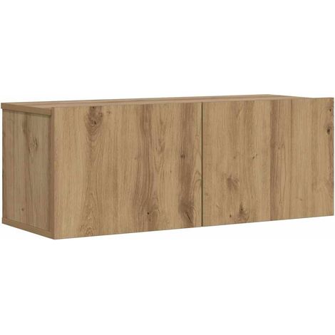 Maison Exclusive - TV-Wandschrank Artisan-Eiche 80x30x30 cm Holzw (1/5)